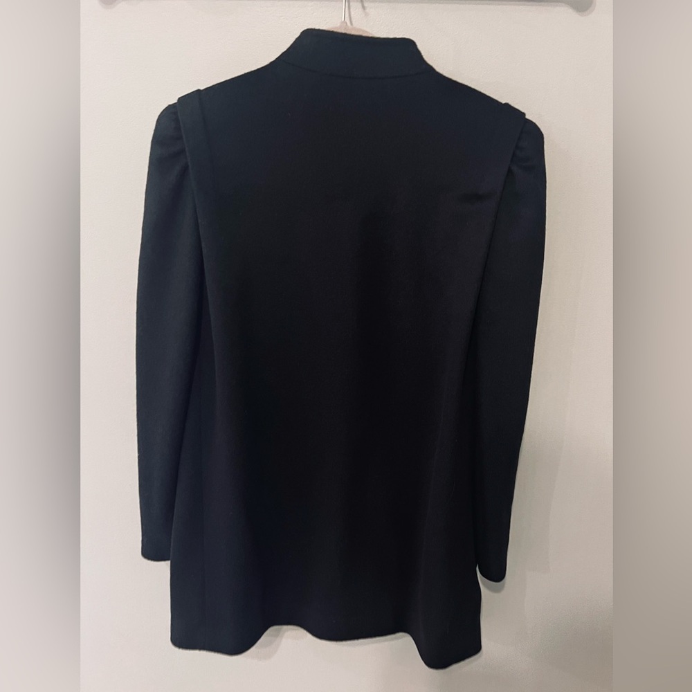 Vintage Bert Newman Wool Coat – Classic Black – Size 10 Petite - Picture 5 of 7